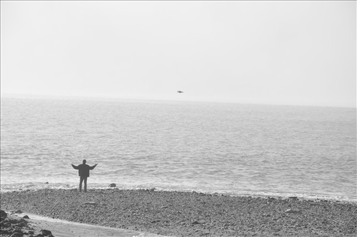 Flying in the foggy Tagus