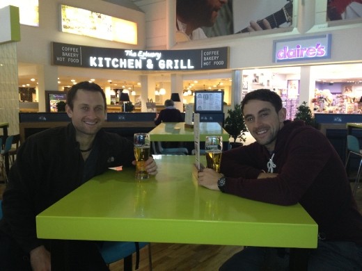 A quick pint at John Lennon airport