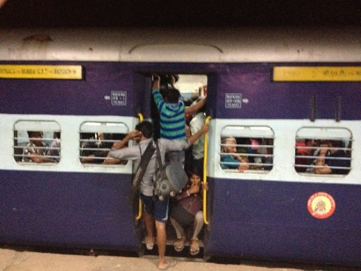 Our train to Goa