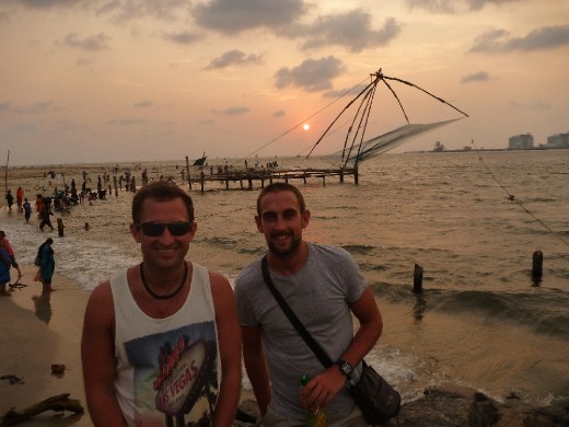 Sunset at the Chinese fishing nets