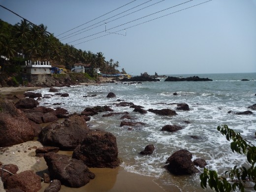 Smaller beach in arambol