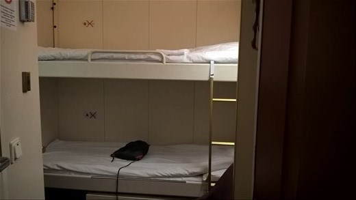 Cabin on St Peter Line ferry