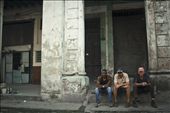 In habana vieja, one of the things that captured my attention everywhere is how much people love to talk. Its very common to find them sitting in their porches or outside a bulding just having long conversations: by pausalazar, Views[624]