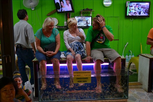 Peter making new friends 