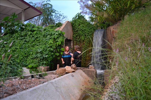Our local laundry and shower at a village nearby The Panya Project