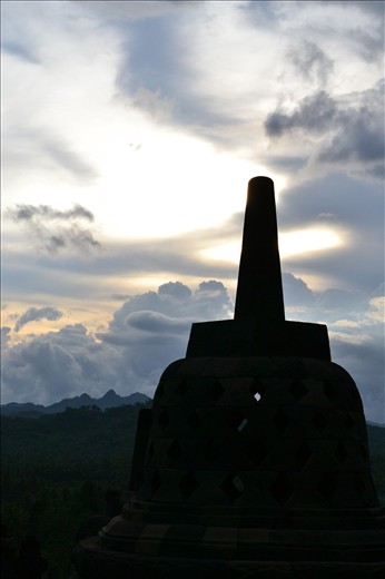 Sunset at Borobudur