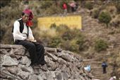 Man from Taquile Island, Titicaca. The decorated bonnet indicates he is married.: by pedropena, Views[508]