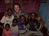 Posing with some of my Maasai students, inside a manyatta.: by pepepont, Views[164]