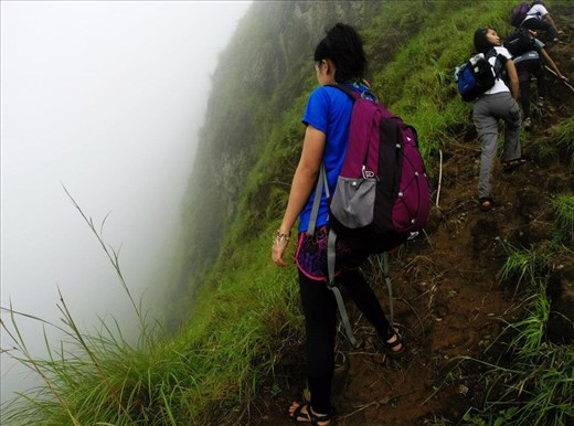 In every climb, a death-defying shot is a must (Mt. Batulao, Philippines)