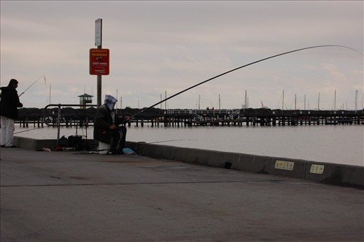 I saw this man at St Kilda everyday in the exact same spot, from dawn til dusk.