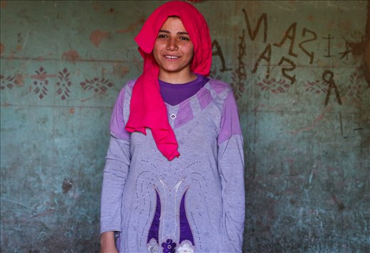 Safaa, one of the granddaughters, early 20s, she lived her life in this village
