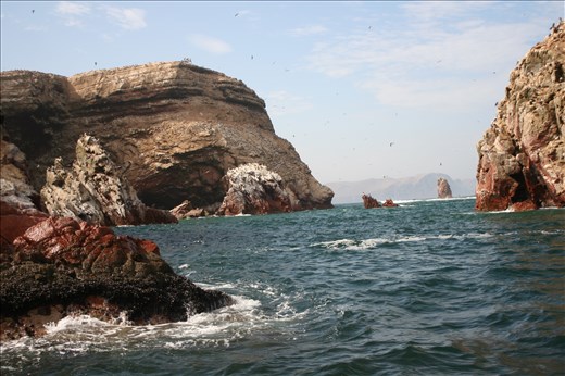 Ballestas Islands from boat
