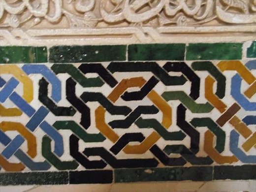 9 Alhambra Nasrid Palaces tiles