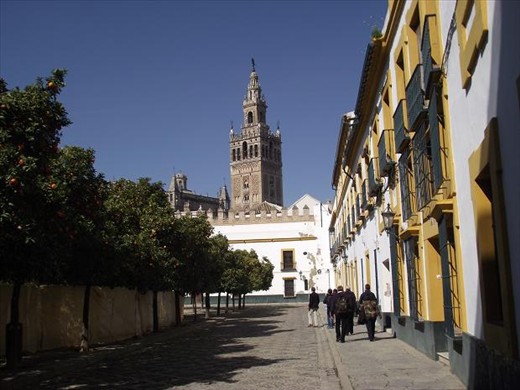 8 Seville Jewish Quarter view of giralda