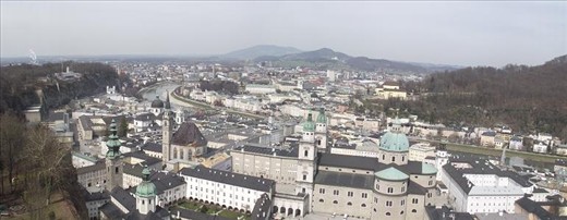 8 Salzburg - view over old town to new from Hohensalzburg Fortress