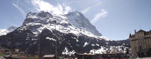 12 Grindelwald - view of Schreckhorn and Eiger
