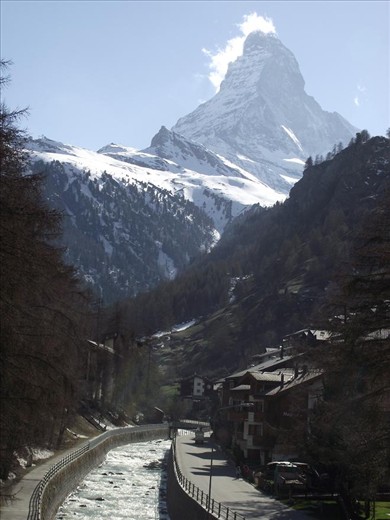 8  Zermatt -  view to Matterhorn