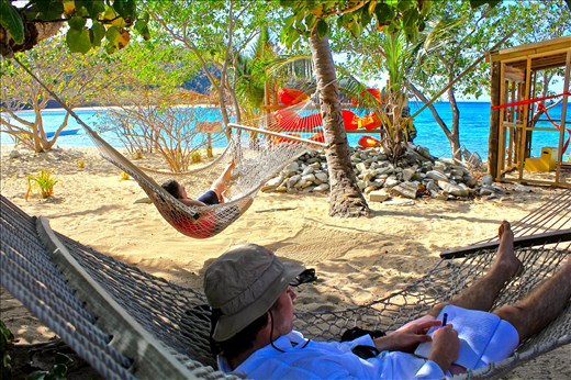 When you really want to take in where you are, a hammock is a great help