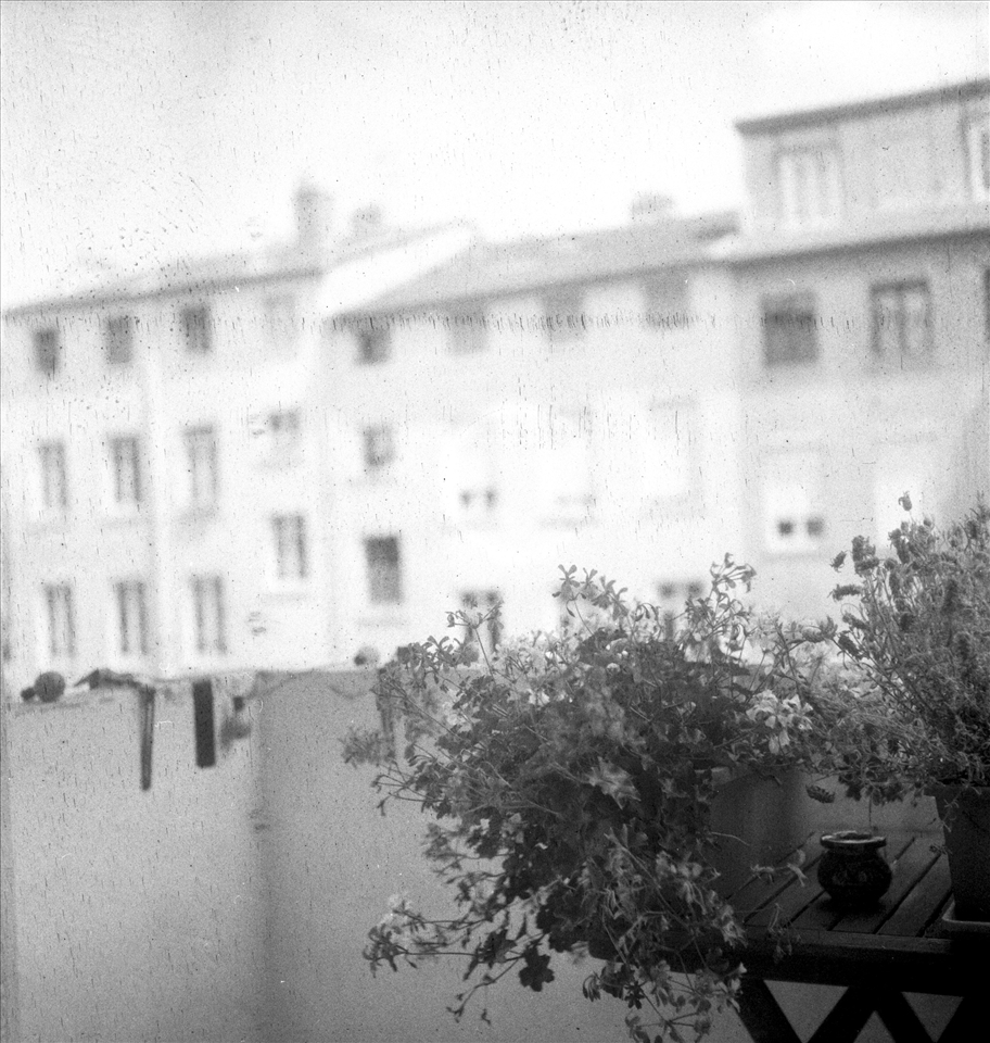 This 120mm photo was taken on a balcony of a flat we “borrowed” in Lyon, France