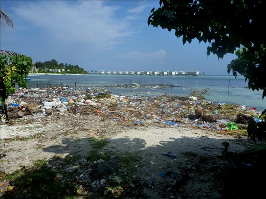 Contrast between Guraidhoo local island and Kandooma 4* resort