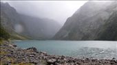 On the way to Mt Cook we came to a trail that led to this isolated lake stretching out and around the cliffs on either side. Upon arrival we were greeted by picturesque sun and blue skies within minute’s and with no warning clouds from the far end of the valley came rolling across the lake enveloping us like a thick fog form a horror movie. Time to leave!: by phillwalks, Views[307]