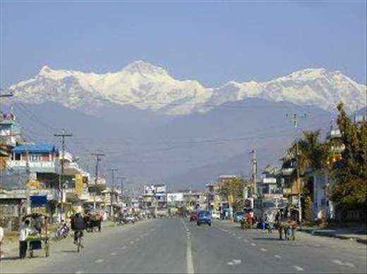 This is mount Annapurna Range,longest mountainous range in the world.