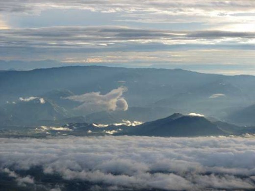 Angel is Hovering above the clouds