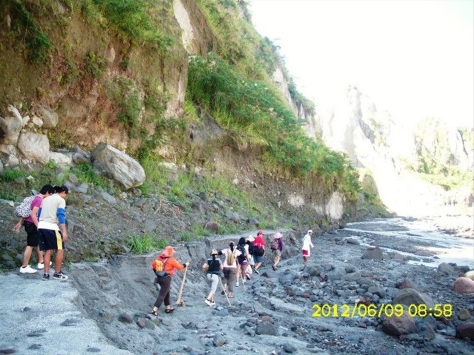the trekkers of Mt. Pinatubo, Phils.