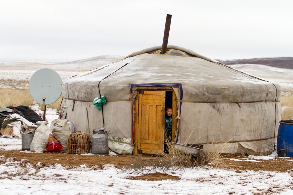 It's a long hard winter and the ger is the accommodation of choice for Gobi living Mongolians. It is simple to erect and the whole lot can be packed up and moved in under an hour. They offer tremendous protection from the elements, and the dung fuelled fire provided temperatures that reduced us to our shorts and vests whilst it was -20ºc outside!