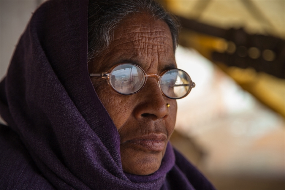 It is not uncommon to find a widowed elderly woman on the ghats of Varanasi. Most of them find a place at old age homes in the city or earn their livelihood by selling 'chai' (tea) and just live by the ghats under a temporarily arranged hut.