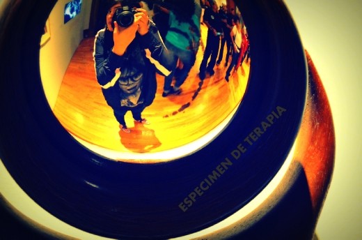 Selfportrait in a museum