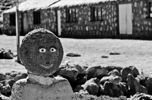 The almost abandoned “atacameñan” town of Machuca is located 4000 meters above sea level, near the “Rio Grande” and “El Tatio Geysers”. With only 20 houses and one church it’s only visited by its past habitants in Christmas Day and for the annual party to celebrate Saint Peter. Although this human like figure appears to be the last habitant of Machuca, there still some locals that continue visiting the town along with their lamas. They’re keen on earning some money by selling handmade crafts and native food or maybe they just feel homesick so they keep on returning.   