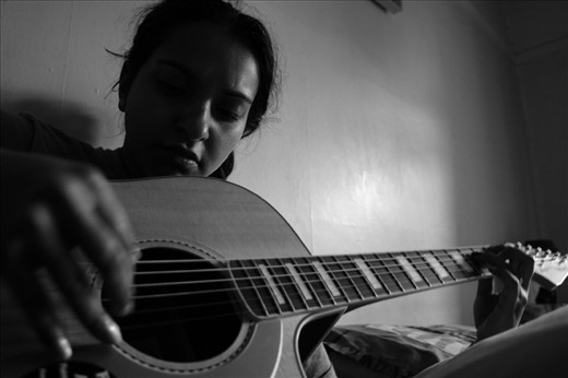 What better to do on a grey rainy day on the farm?  My beautiful wife drowns out the sound of rain drops on the roof.