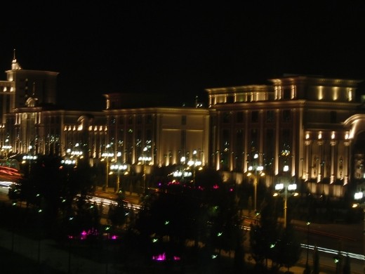 Ashgabat at night