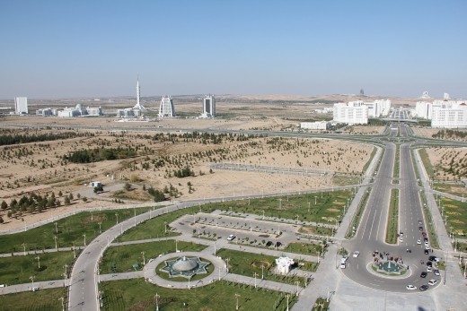 Ashgabat - view from the top