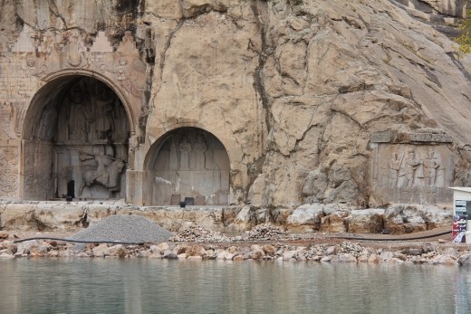 Kermanshah - Taq-i-Bustan 3rd-6thC carvings (2)