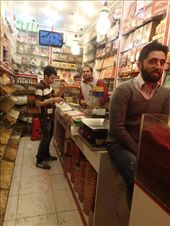 Iran - Mashhad - buying saffron at the bazaar