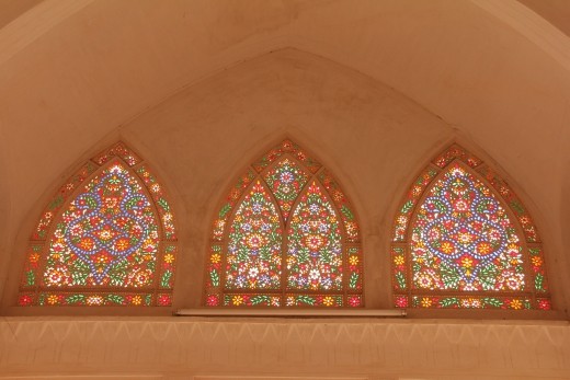 Iran - Kashan - 19thC house stained glass