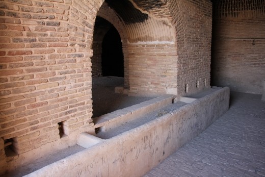 Iran - Sarakhs - Robat e-Sharaf stables and luggage storage area