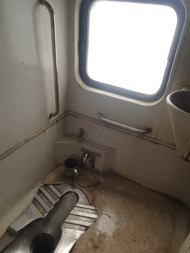 Train from Amritsar to Jammu - the toilet