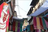 Srinigar market - selling cloth: by piglet, Views[413]