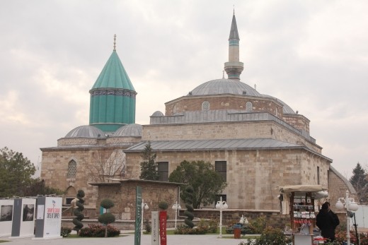 Turkey - Konya - Mevlana museum and adjacent mosque