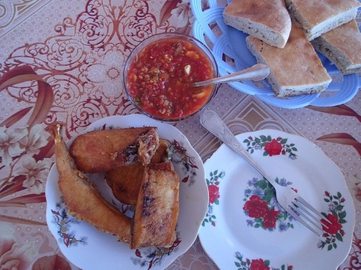 Mary - fried fish snack for US$3