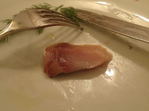 Smoked fish mezze at Giritli restaurant