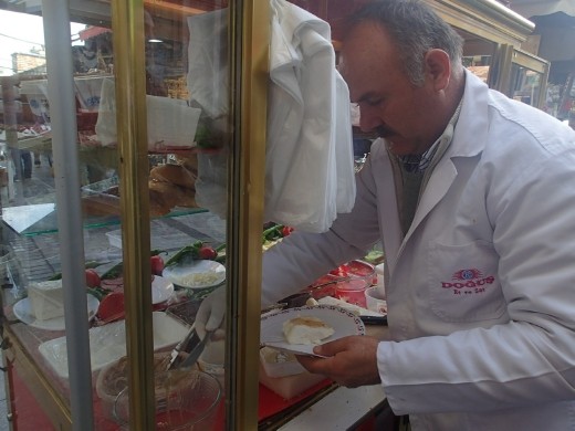 A breakfast stall in the Spice Market