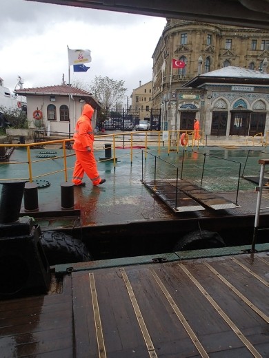Taking the ferry to the Asian side of Istanbul