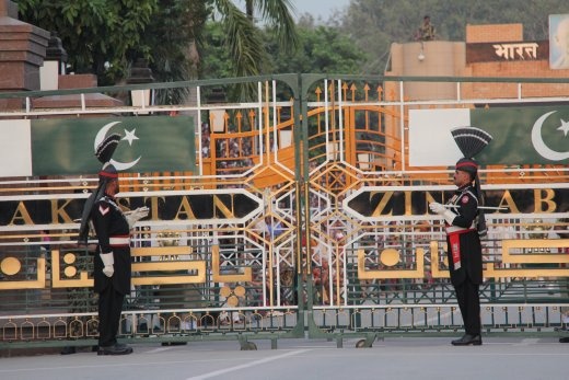 Wagha Pak-India Border (Pak side)