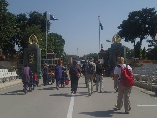 Wagha Pak-India Border - we walk across the border