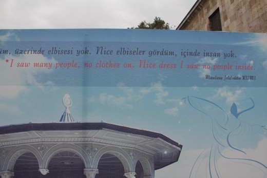 Turkey - Konya - saying of Mevlana