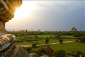 A storm rolls in during sunset over the Buddhist temples and pagodas of Bagan.: by pipstrickland, Views[313]